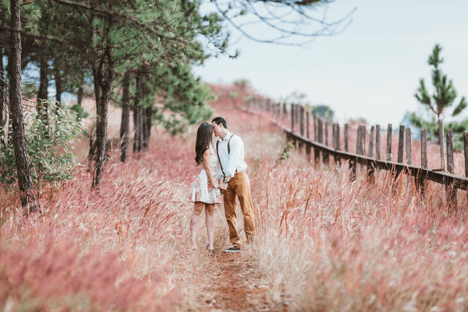 couple in woods