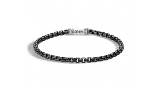 A black chain bracelet for men from John Hardy, available at Northeastern Fine Jewelry.