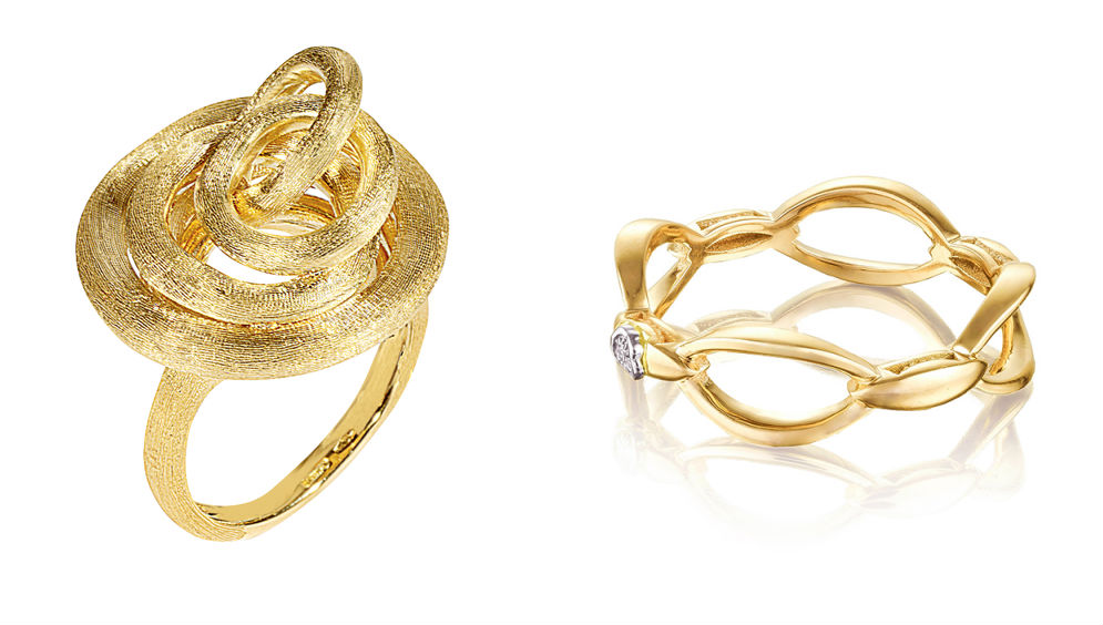 Marco Bicego and Tacori Yellow Gold Rings