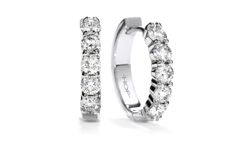 Hearts on Fire Diamond Hoop Earrings