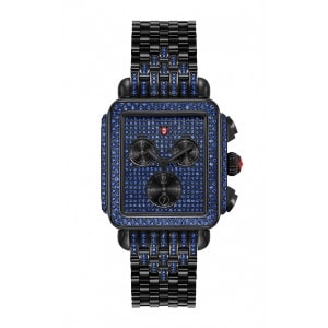 A limited edition sapphire pave watch from Michele.
