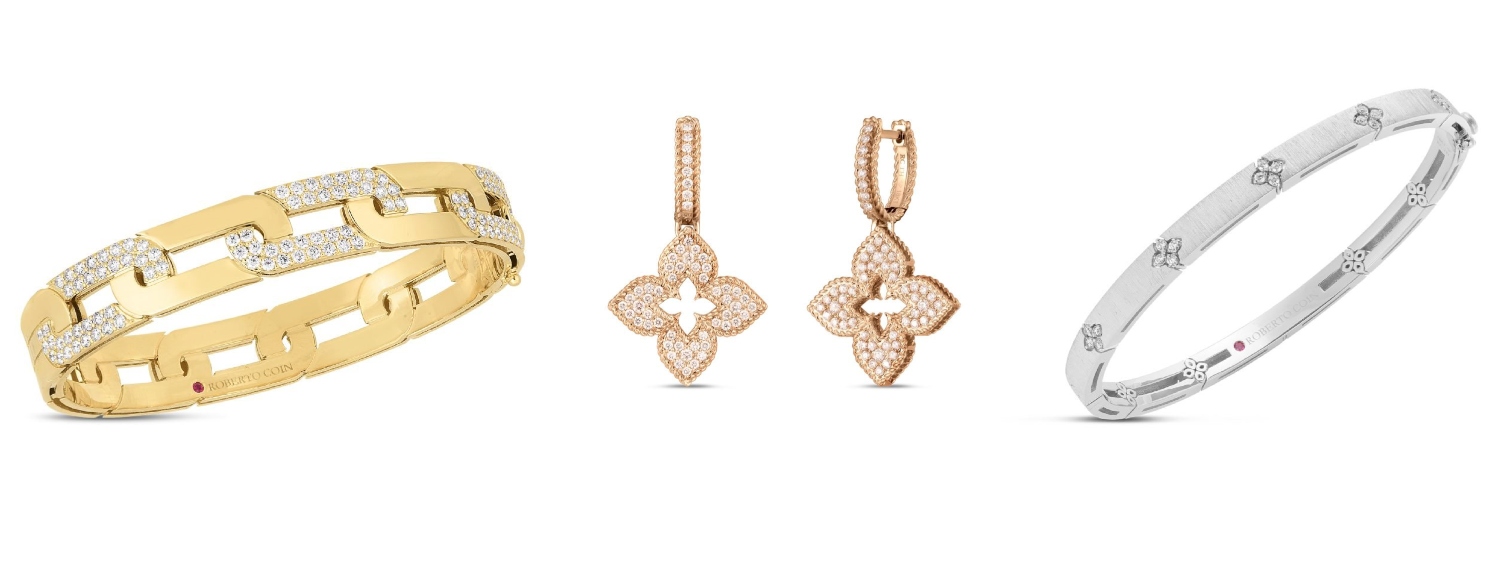 Roberto Coin bracelets and earrings