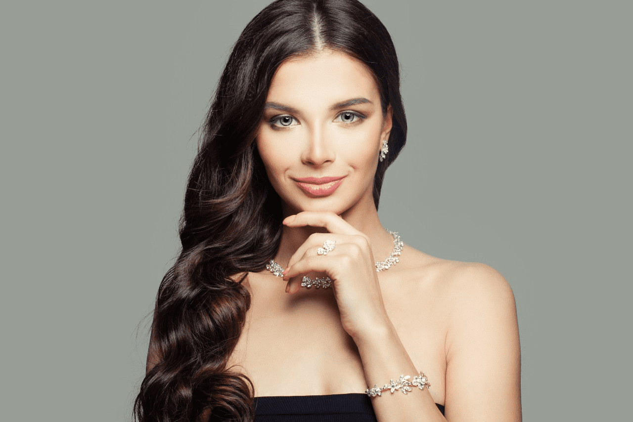 lady wearing beautiful fashion jewelry lady wearing beautiful fashion jewelry