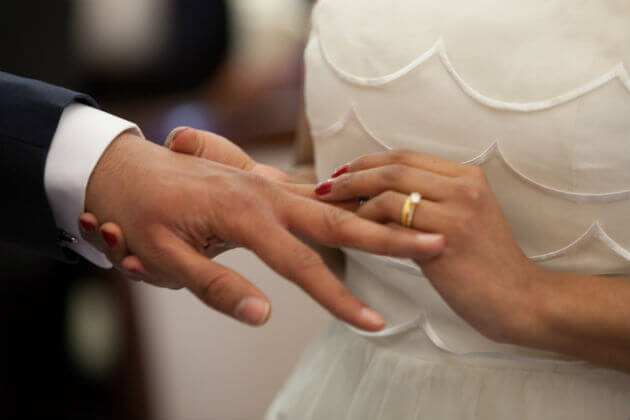 Putting On Mens Wedding Band