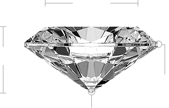 Oval Diamond Side View